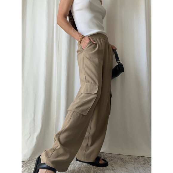 FRANKIE CARGO PANTS — In Khaki - Picture 4 of 9